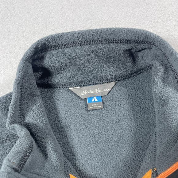 Eddie Bauer Jacket Mens Large Gray Fleece First Ascent Full Zip Outdoor Pockets - Picture 7 of 10
